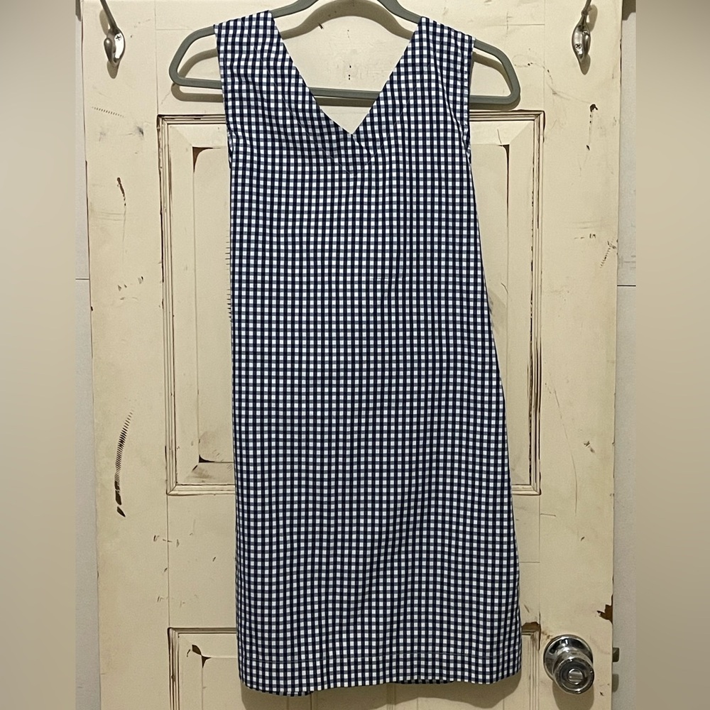 Style Envy Navy and White Checkered Midi Dress size M NWOT